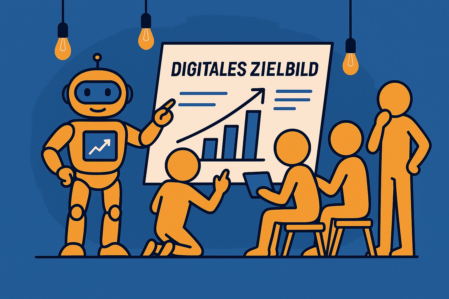 Skizzierung eines digitalen Zielbilds mit Prozesslandkarte